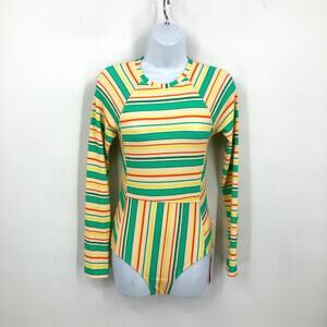 SEAFOLLY Girls Tropical Night One Piece Swimsuit AU 16/US 12 Multi Stripe NWT